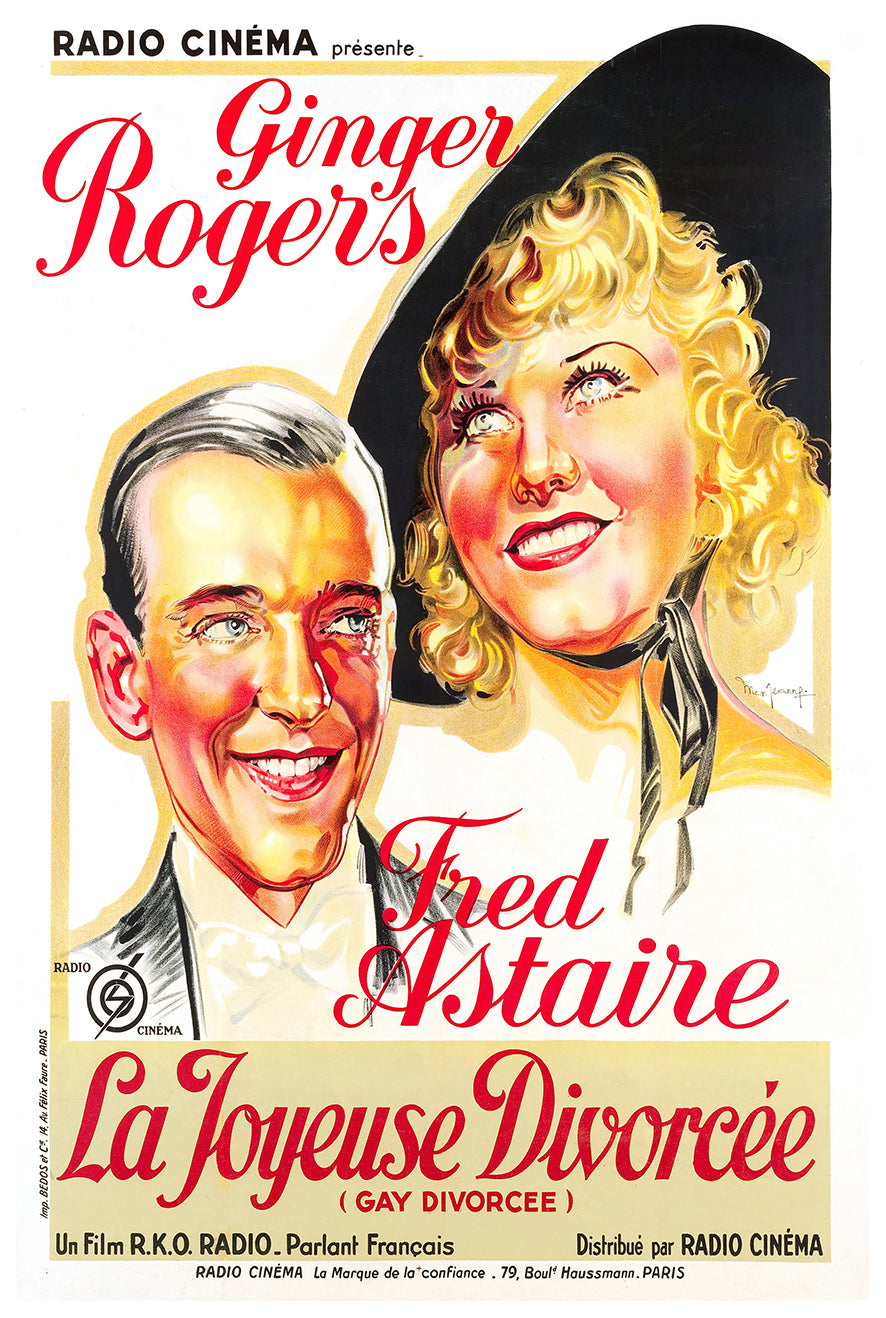 The Gay Divorcee 1934 - France - Classic Movie Poster