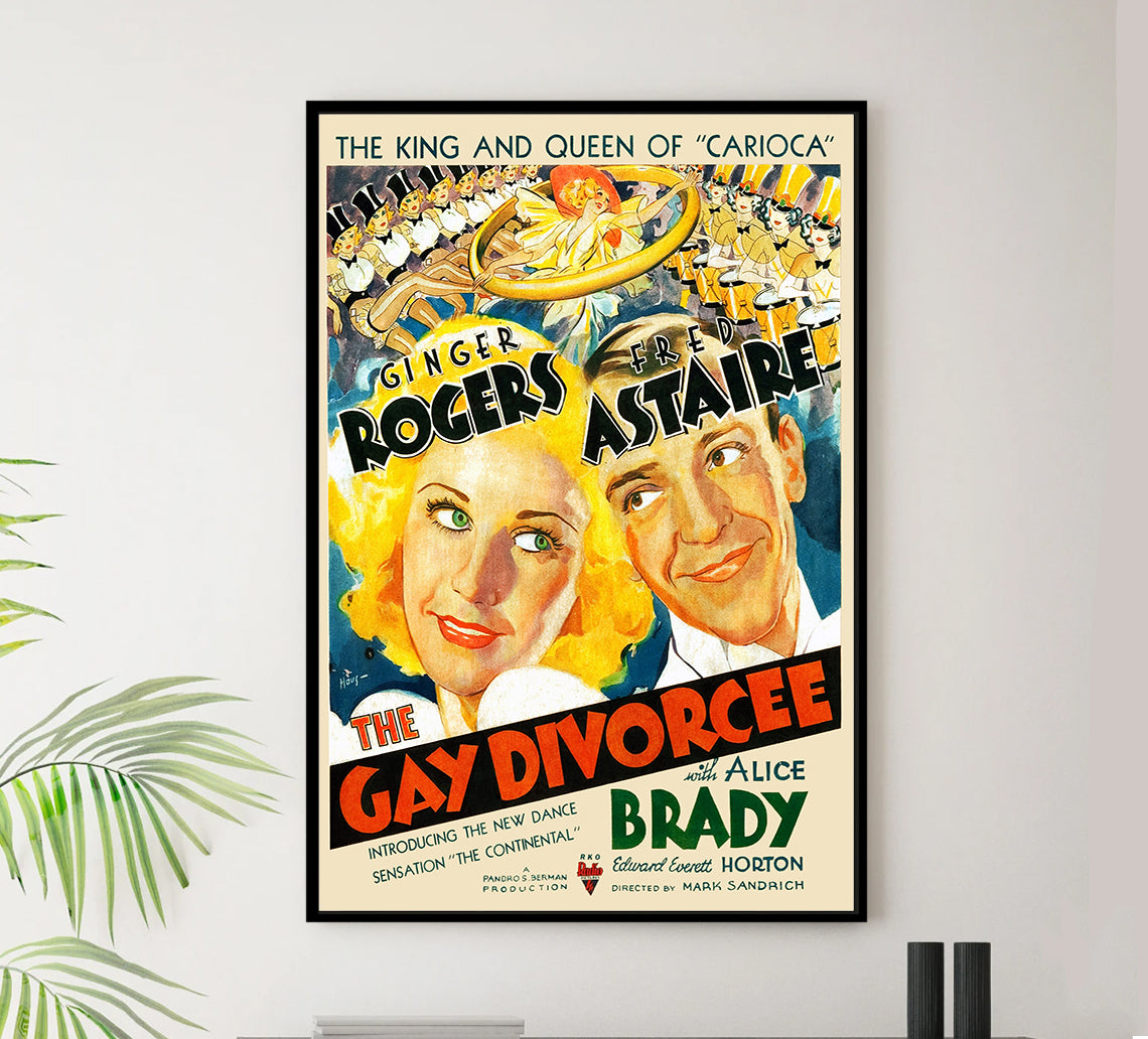 The Gay Divorcee 1934 - Fred Astaire - US (2) - Classic Movie Poster
