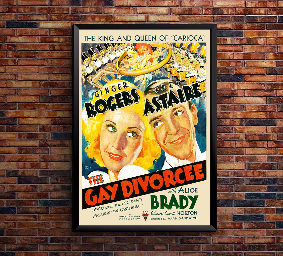 The Gay Divorcee 1934 - Fred Astaire - US (2) - Classic Movie Poster