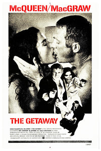 The Getaway 1972 v2 - Steve McQueen - Vintage Classic Movie Poster
