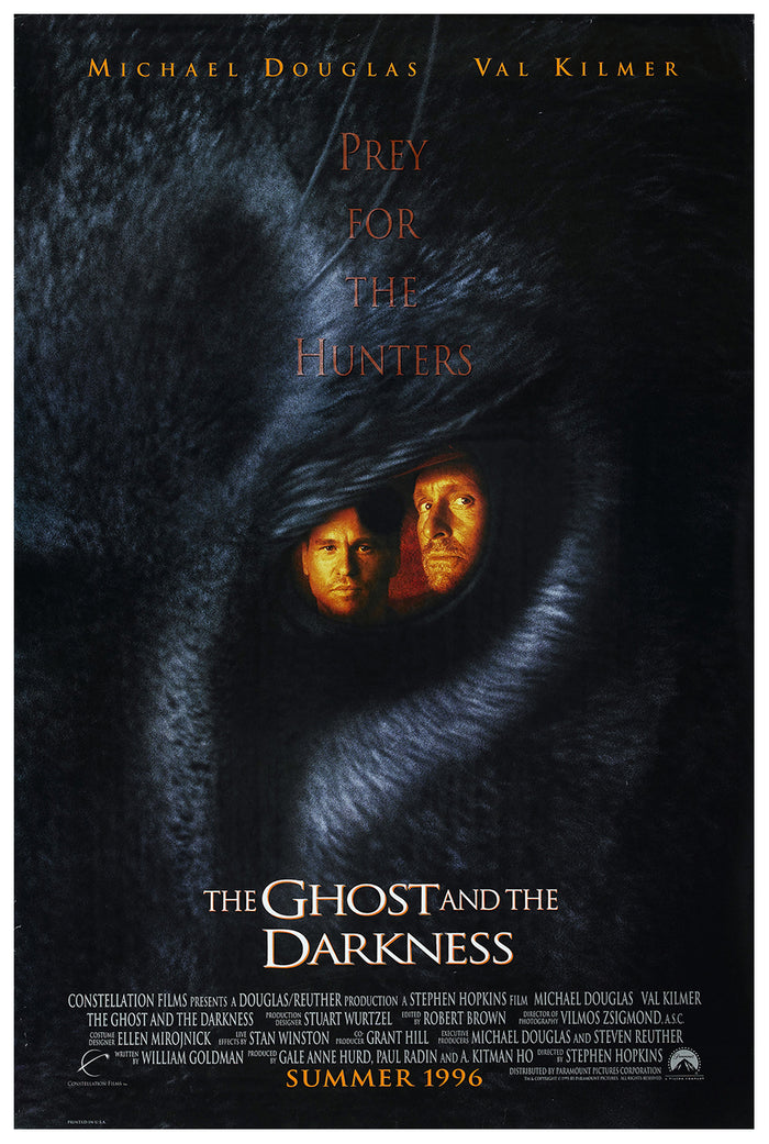 The Ghost And The Darkness 1996 - Michael Douglas - US - Classic Movie Poster