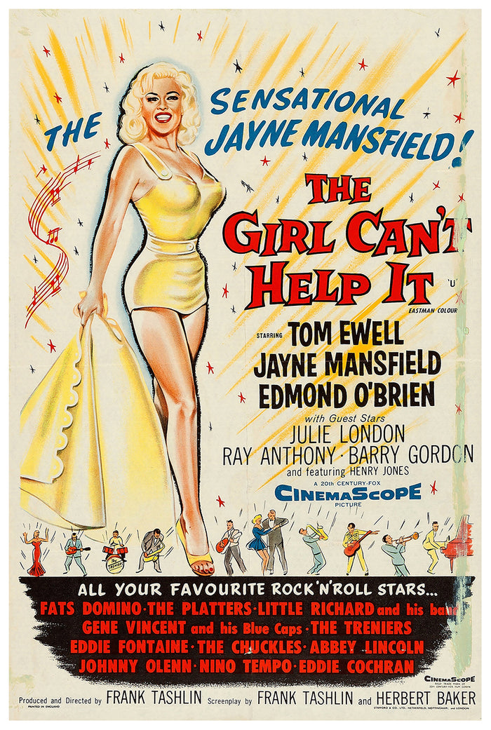 The Girl Can't Help It 1956 - Jayne Mansfield - UK - Classic Movie Poster