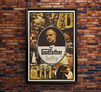 The Godfather 1972 - Al Pacino - France - Classic Movie Poster