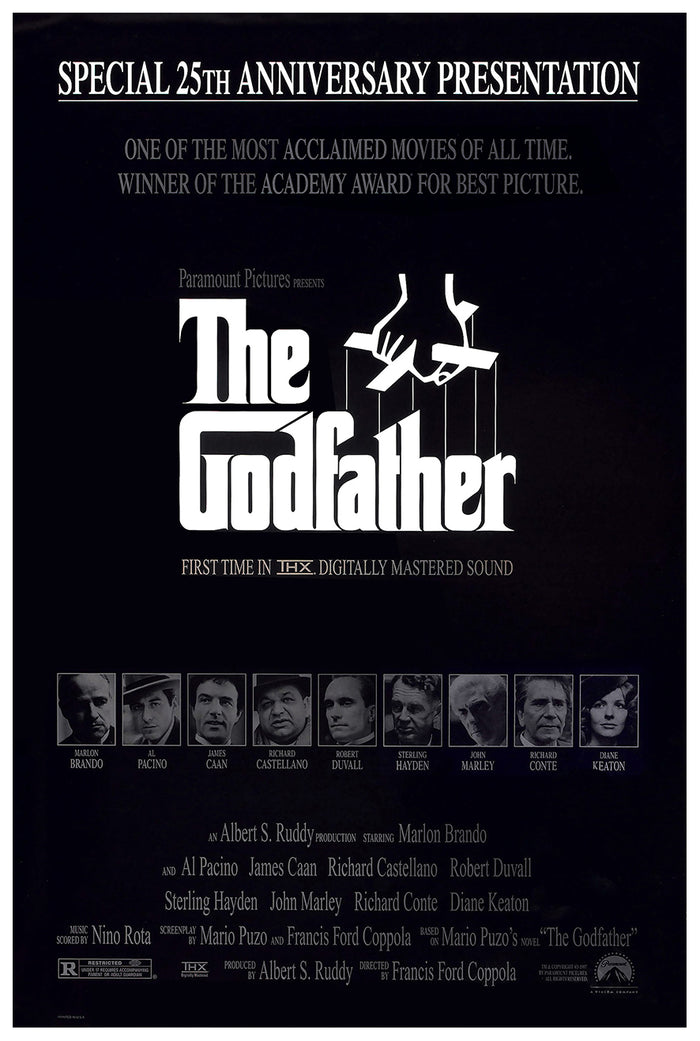 The Godfather 1972 - Al Pacino - US (6) - Classic Movie Poster