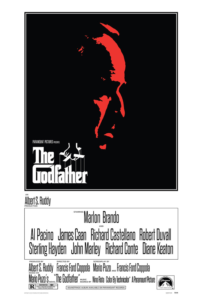 The Godfather 1972 - Al Pacino - US - Classic Movie Poster