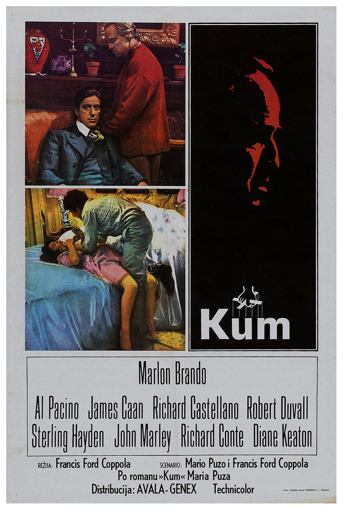 The Godfather 1972 - Al Pacino - Yugoslavia - Classic Movie Poster