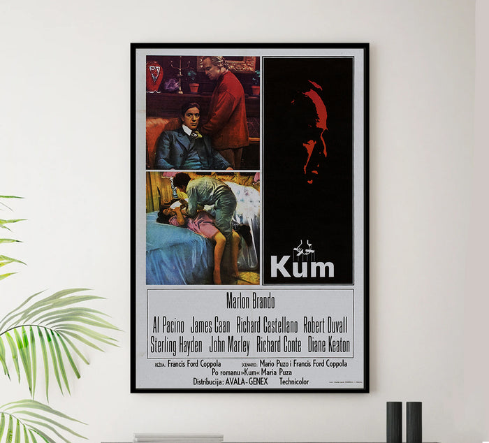 The Godfather 1972 - Al Pacino - Yugoslavia - Classic Movie Poster