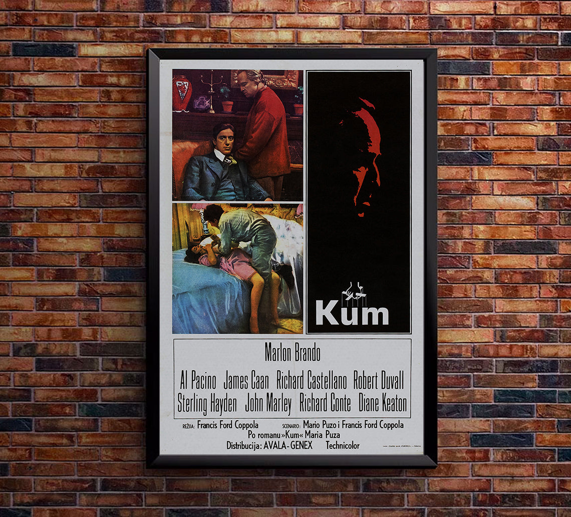 The Godfather 1972 - Al Pacino - Yugoslavia - Classic Movie Poster