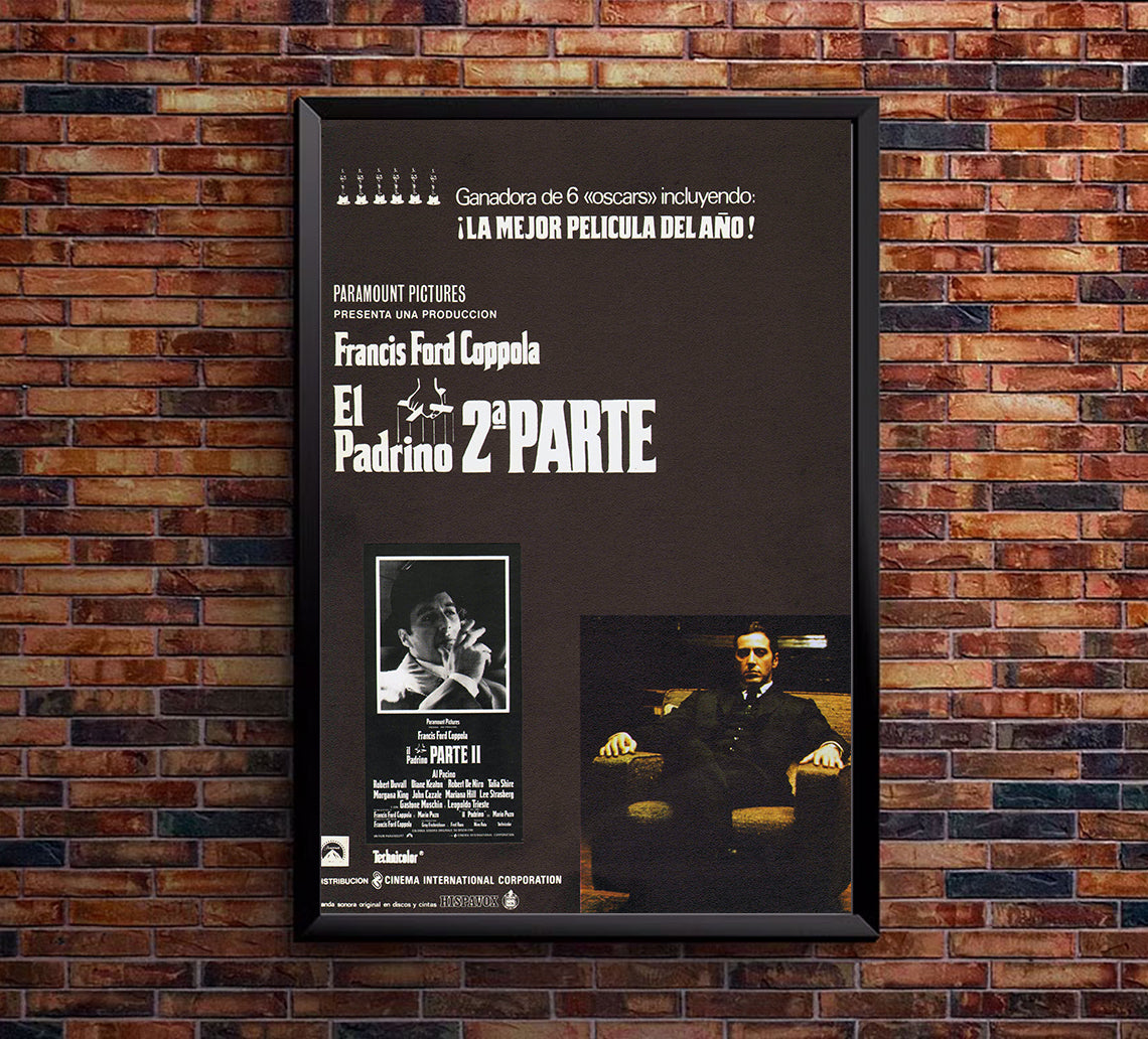 The Godfather Part II 1974 - Al Pacino - Spain - Classic Movie Poster