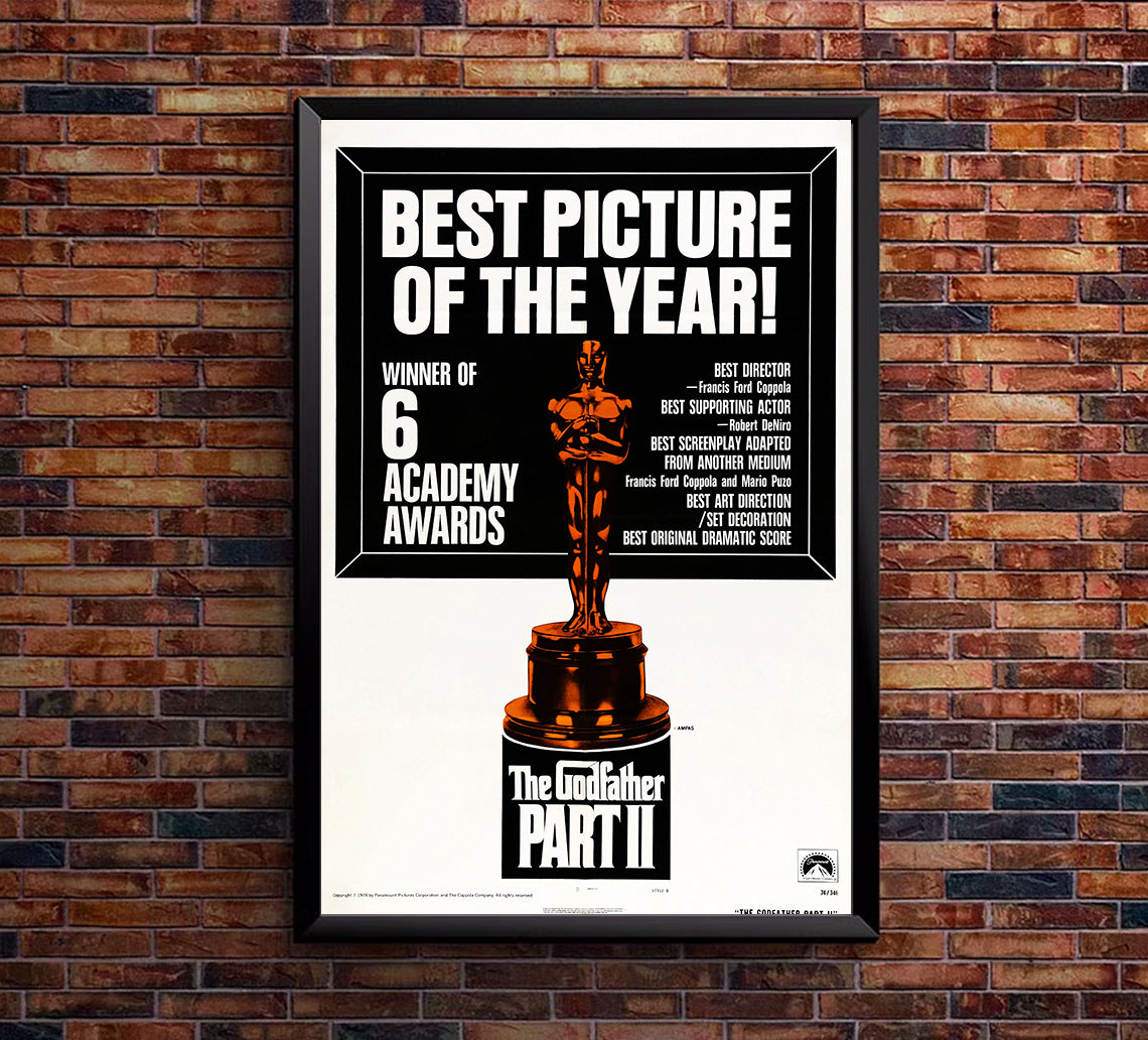 The Godfather Part II 1974 - Al Pacino - US 3 - Classic Movie Poster