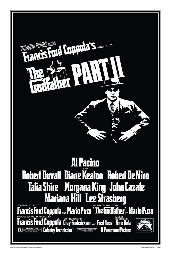 The Godfather Part II 1974 - Al Pacino - US - Classic Movie Poster
