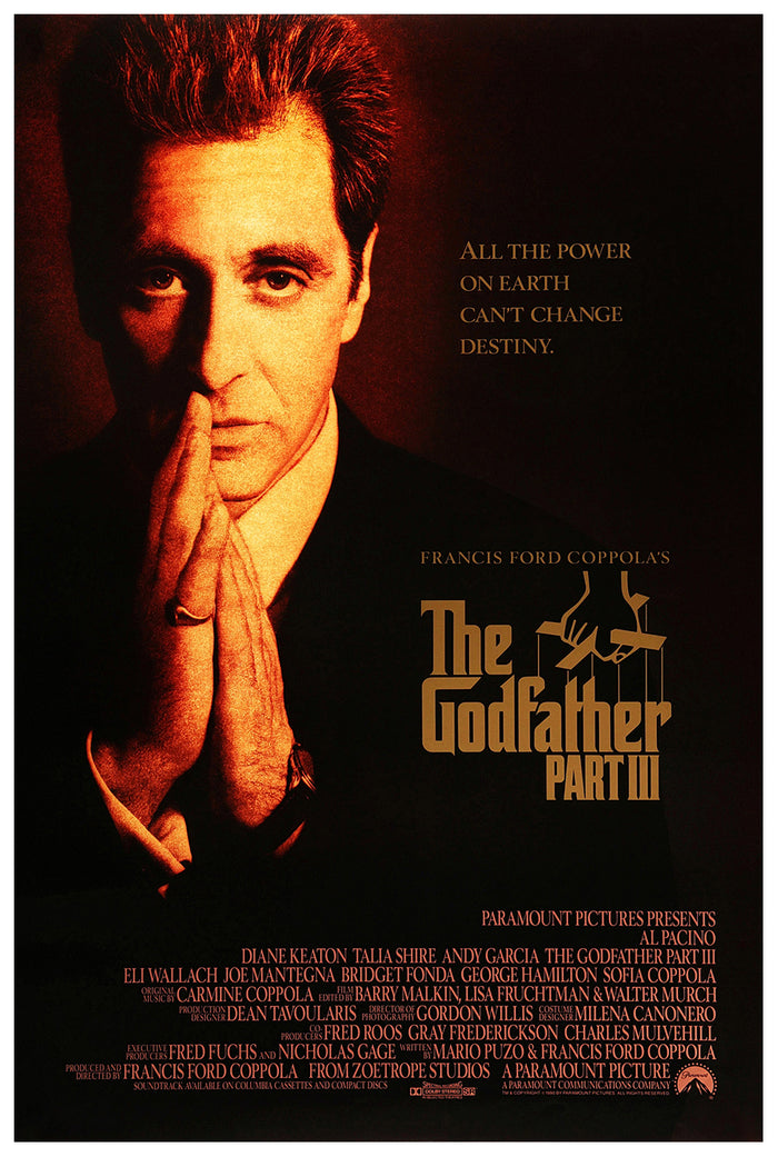 The Godfather Part III 1990 - Al Pacino - US 5 - Classic Movie Poster