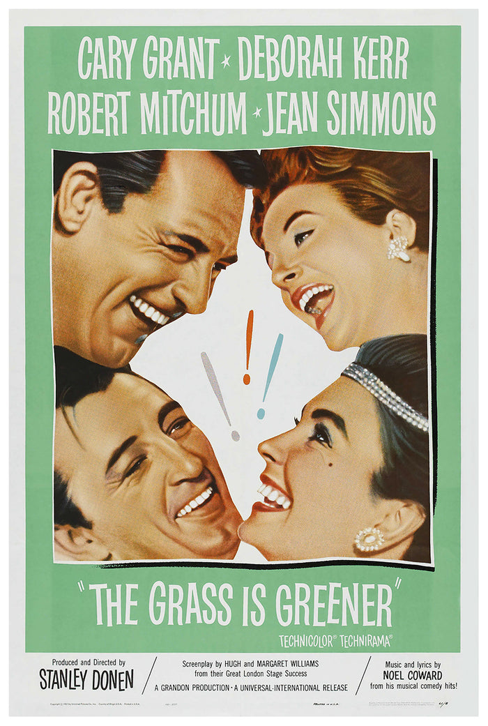 The Grass Is Greener 1960 - Cary Grant - US - Classic Movie Poster