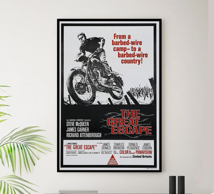 The Great Escape 1963 - Steve McQueen - Australia - Classic Movie Poster