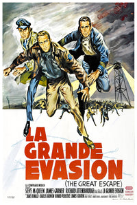 The Great Escape 1963 - Steve McQueen - France - Classic Movie Poster