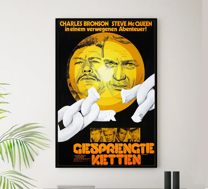 The Great Escape 1963 - Steve McQueen - Germany - Classic Movie Poster