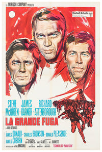 The Great Escape 1963 - Steve McQueen - Italy (2) - Classic Movie Poster