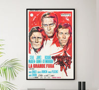 The Great Escape 1963 - Steve McQueen - Italy (2) - Classic Movie Poster