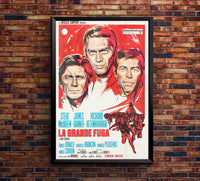 The Great Escape 1963 - Steve McQueen - Italy (2) - Classic Movie Poster