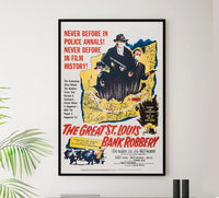 The Great St. Louis Bank Robbery 1959 - Steve McQueen - Vintage Classic Movie Poster