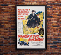 The Great St. Louis Bank Robbery 1959 - Steve McQueen - Vintage Classic Movie Poster