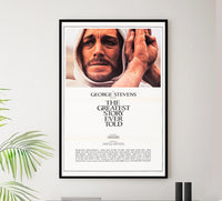 The Greatest Story Ever Told 1965 - Charlton Heston - Vintage Classic Movie Poster