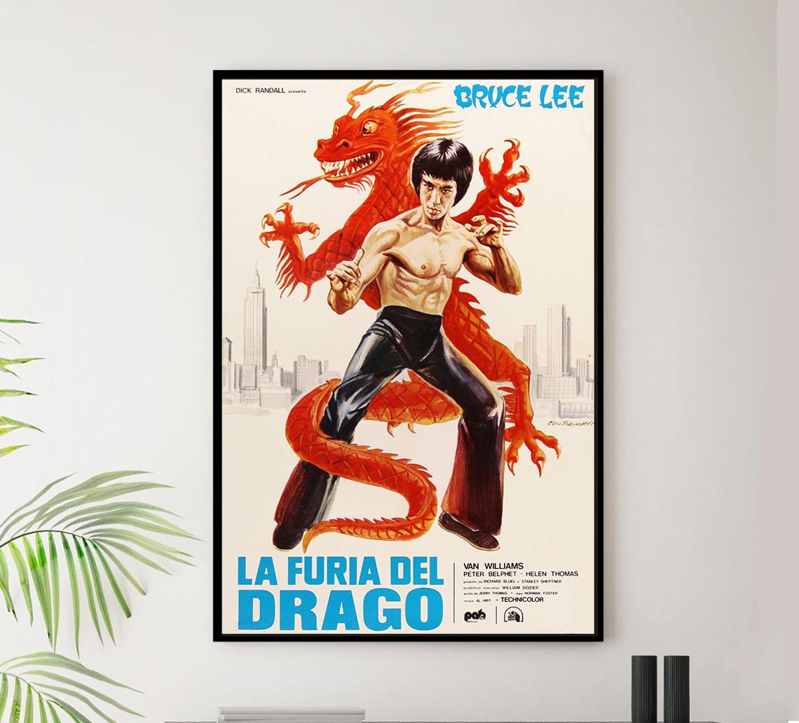 The Green Hornet 1974 - French - Vintage Classic Kung Fu Movie Poster