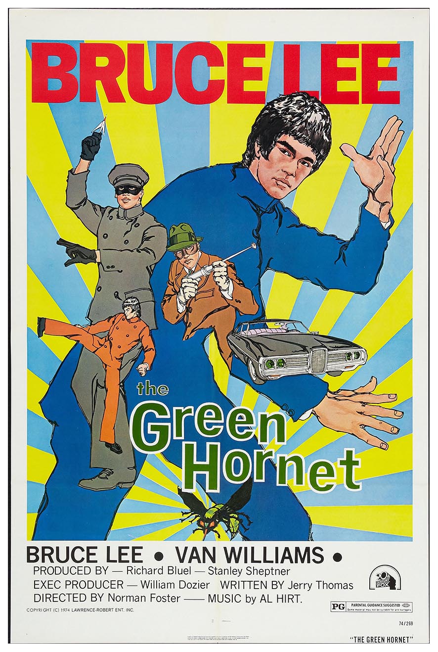 The Green Hornet 1974 - Vintage Classic Kung Fu Movie Poster