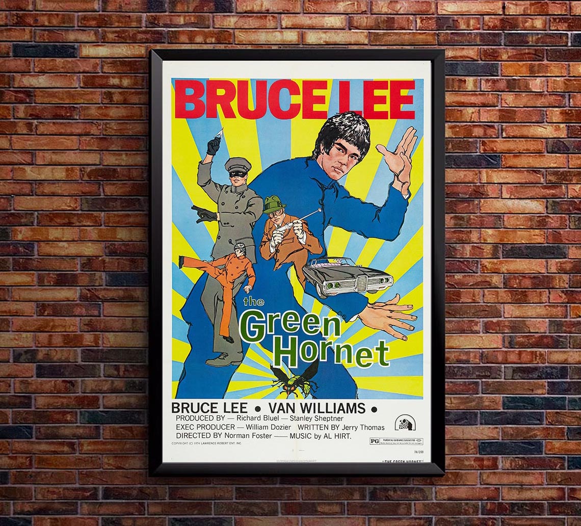 The Green Hornet 1974 - Vintage Classic Kung Fu Movie Poster