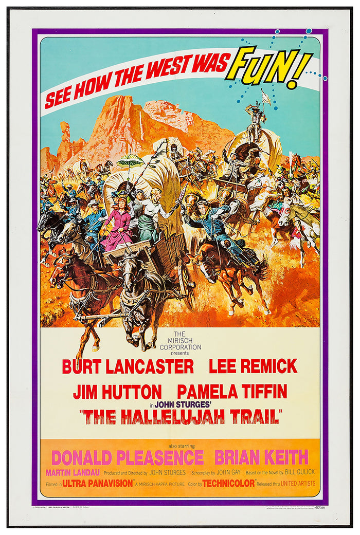 The Hallelujah Trail 1965 - Burt Lancaster - US - Classic Movie Poster