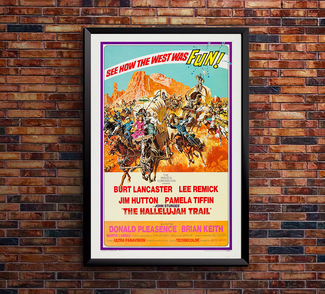 The Hallelujah Trail 1965 - Burt Lancaster - US - Classic Movie Poster