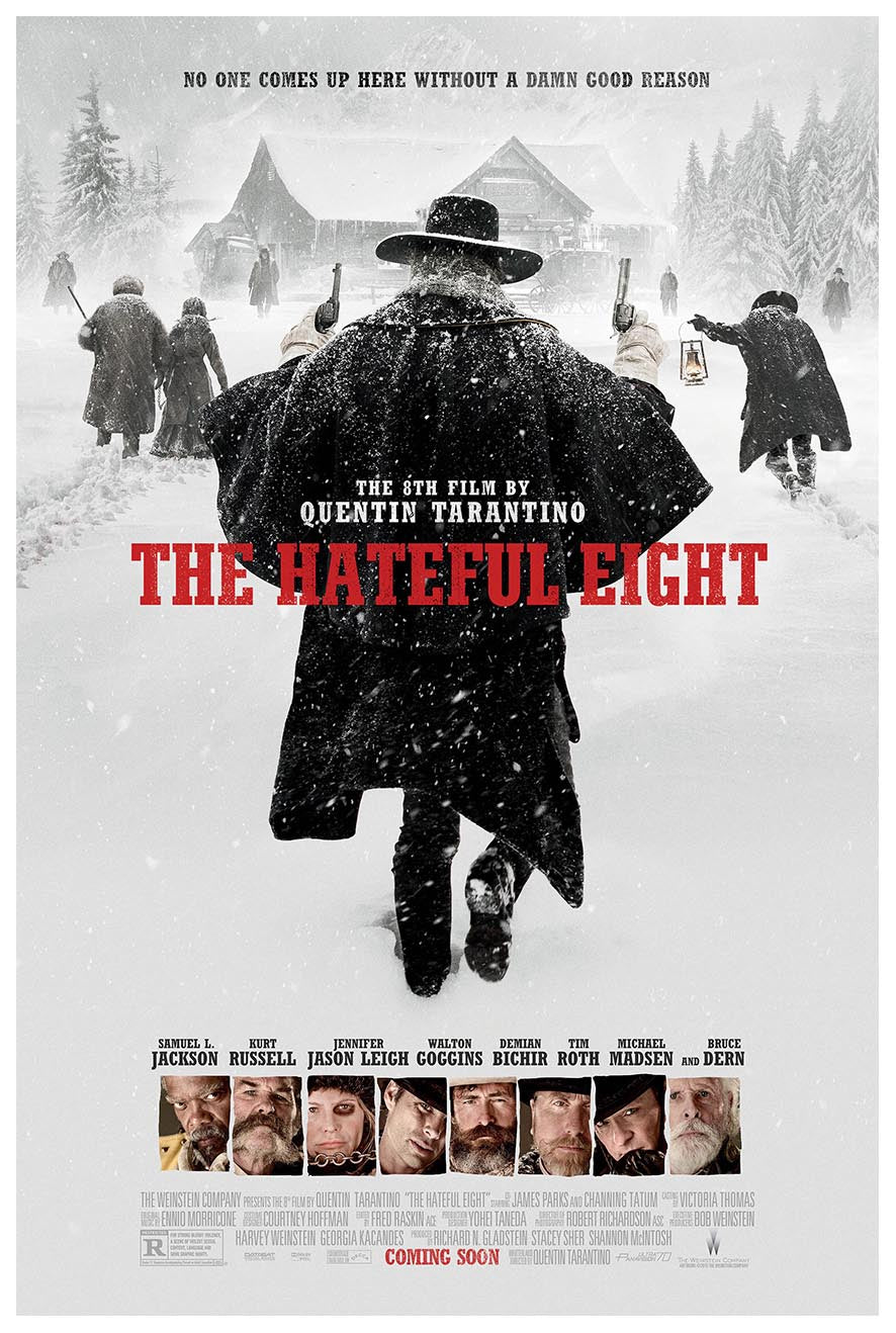 The Hateful Eight 2015 - Teaser v1 - Kane Russell - Vintage Classic Movie Poster