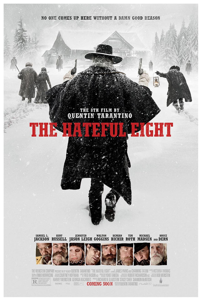 The Hateful Eight 2015 - Teaser v1 - Kane Russell - Vintage Classic Movie Poster