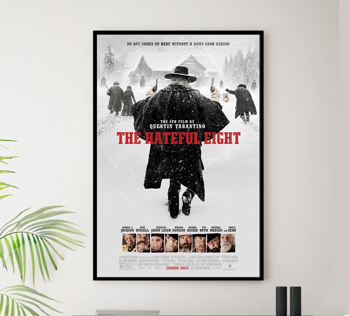 The Hateful Eight 2015 - Teaser v1 - Kane Russell - Vintage Classic Movie Poster