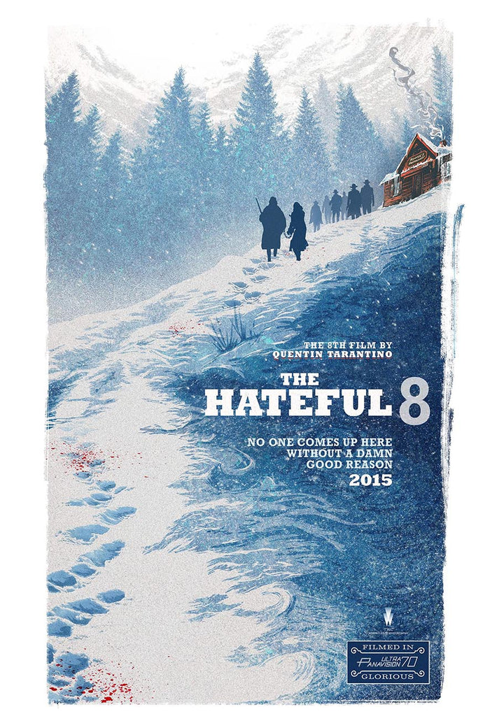 The Hateful Eight 2015 - Teaser v2 - Kane Russell - Vintage Classic Movie Poster