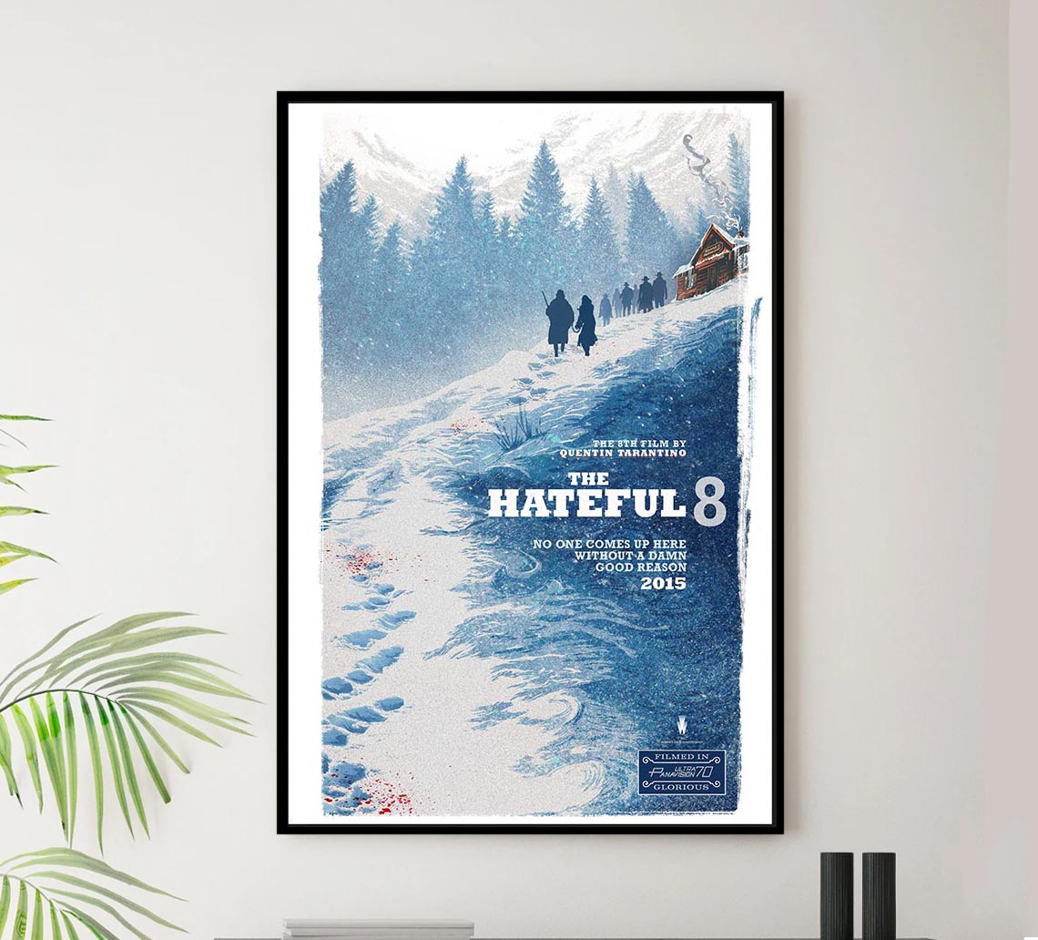The Hateful Eight 2015 - Teaser v2 - Kane Russell - Vintage Classic Movie Poster