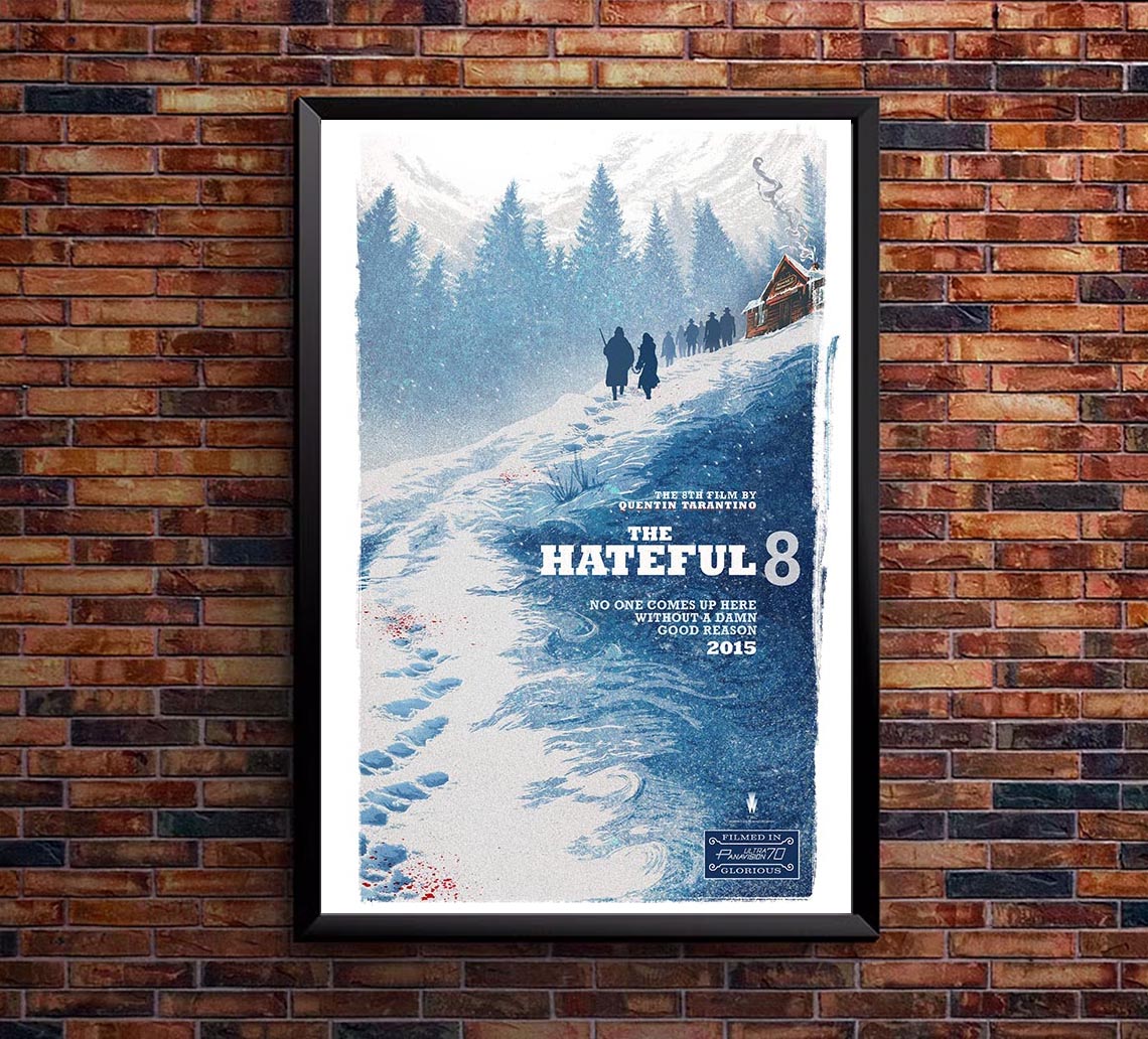 The Hateful Eight 2015 - Teaser v2 - Kane Russell - Vintage Classic Movie Poster