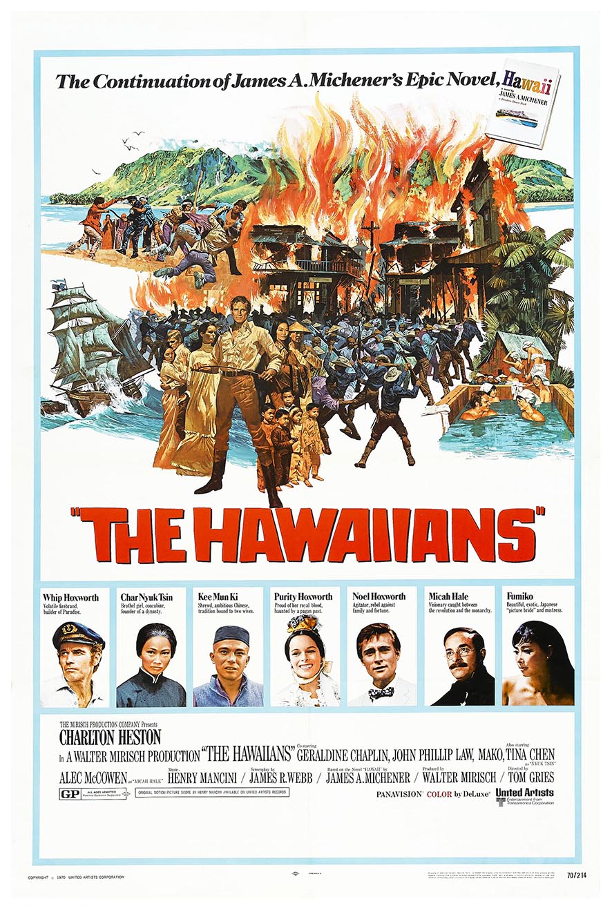 The Hawaiians 1970 - Charlton Heston - Vintage Classic Movie Poster