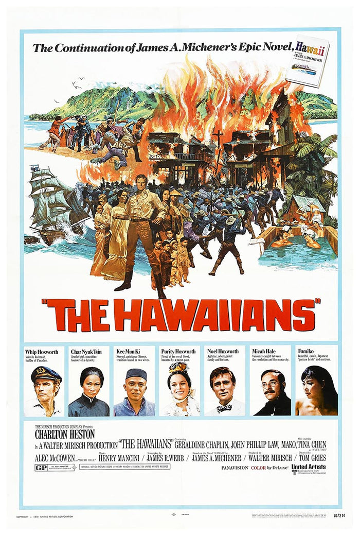 The Hawaiians 1970 - Charlton Heston - Vintage Classic Movie Poster