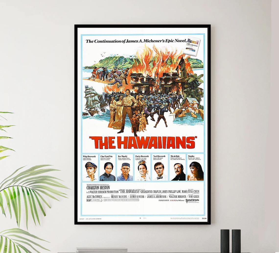 The Hawaiians 1970 - Charlton Heston - Vintage Classic Movie Poster