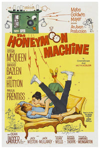 The Honeymoon Machine 1961 - Steve McQueen - Vintage Classic Movie Poster