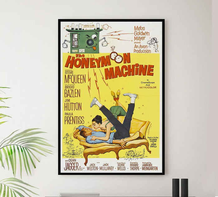 The Honeymoon Machine 1961 - Steve McQueen - Vintage Classic Movie Poster
