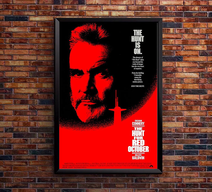 The Hunt for Red October 1990 - Sean Connery - Vintage Classic Movie Poster