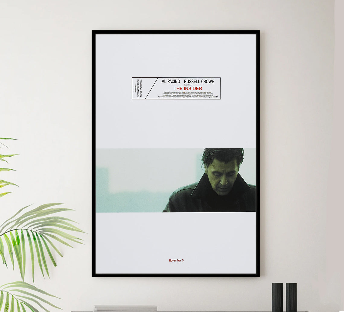 The Insider 1999 - Al Pacino - US 2 - Classic Movie Poster