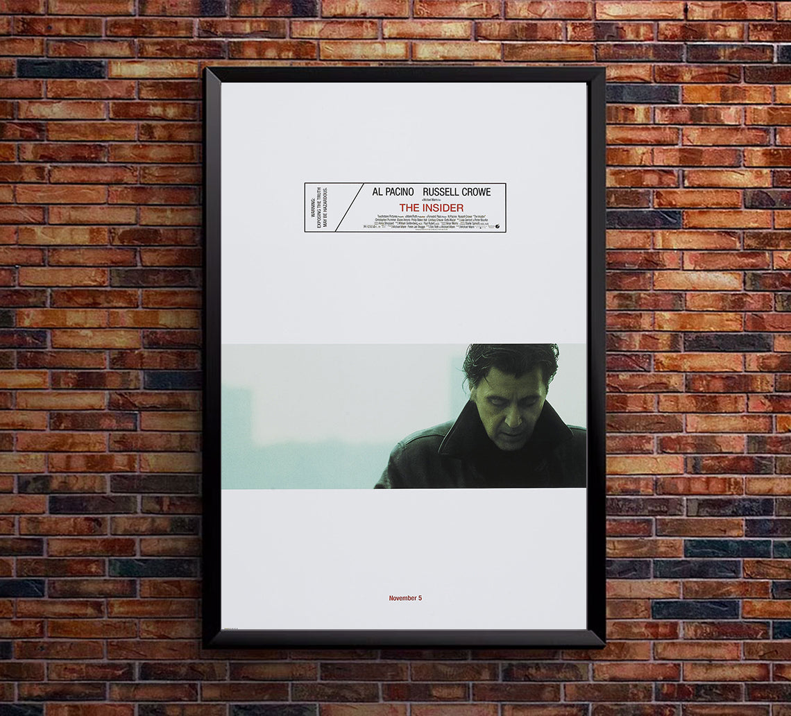 The Insider 1999 - Al Pacino - US 2 - Classic Movie Poster
