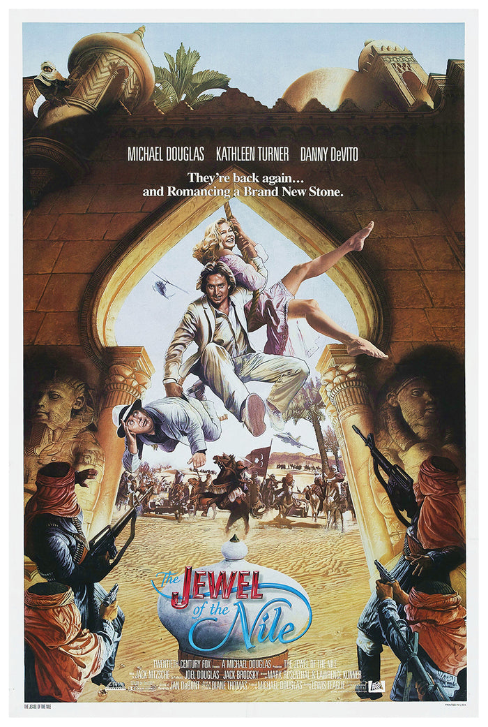 The Jewel of the Nile 1985 - Michael Douglas - Classic Movie Poster
