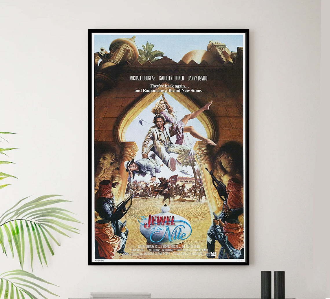 The Jewel of the Nile 1985 - Michael Douglas - Classic Movie Poster