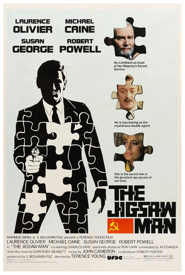 The Jigsaw Man 1983 - Laurence Olivier - US - Classic Movie Poster