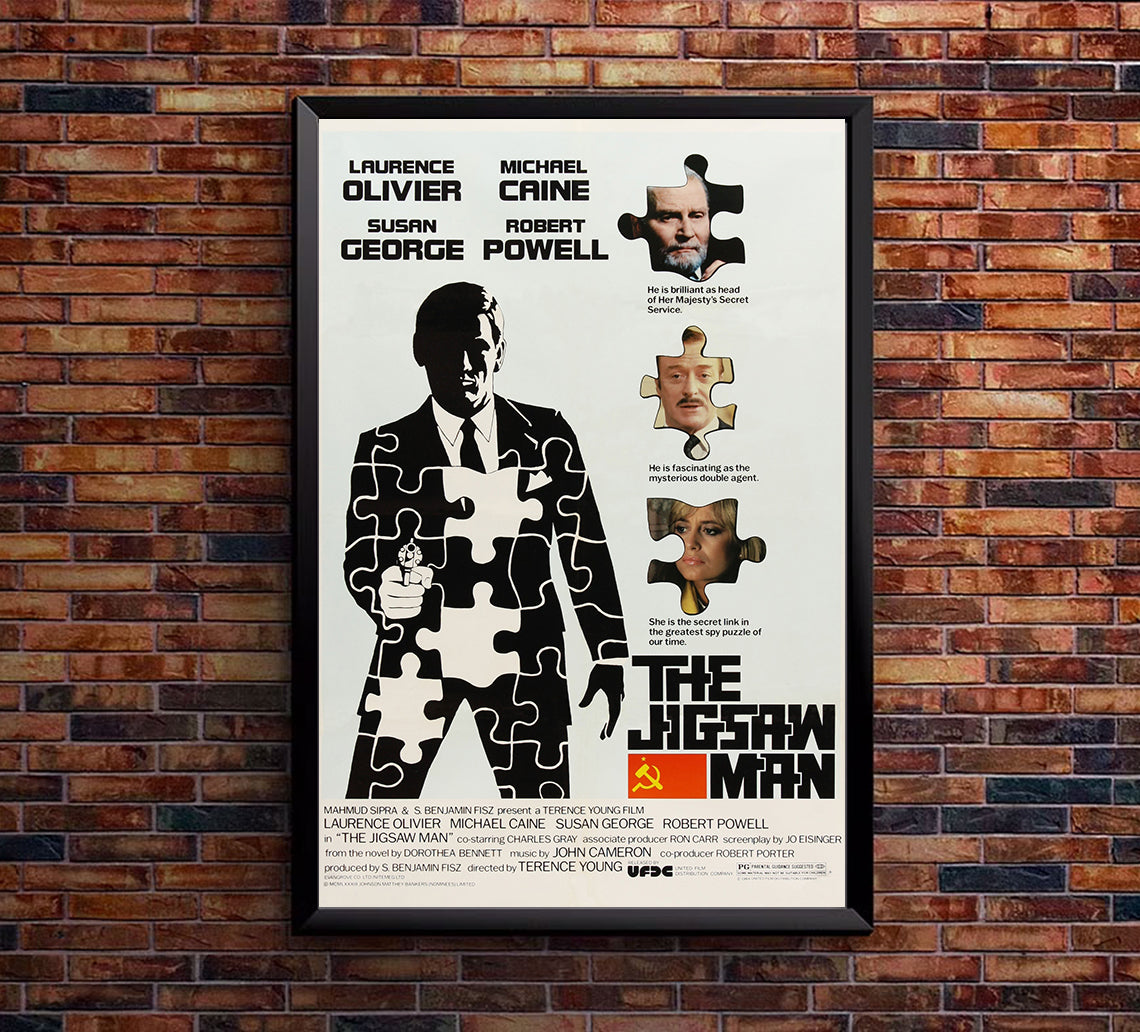 The Jigsaw Man 1983 - Laurence Olivier - US - Classic Movie Poster