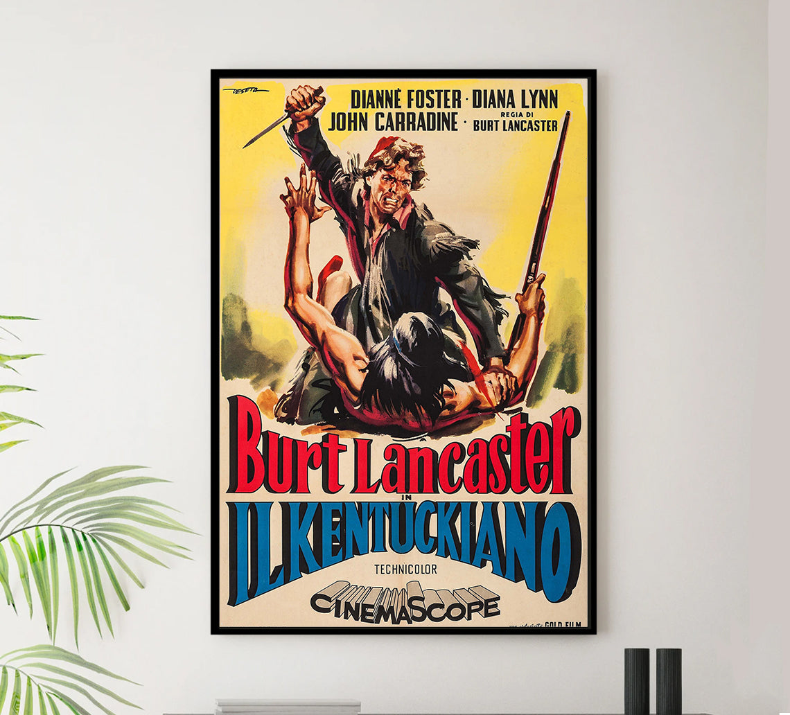 The Kentuckian 1955 - Burt Lancaster - Italy (2) - Classic Movie Poster